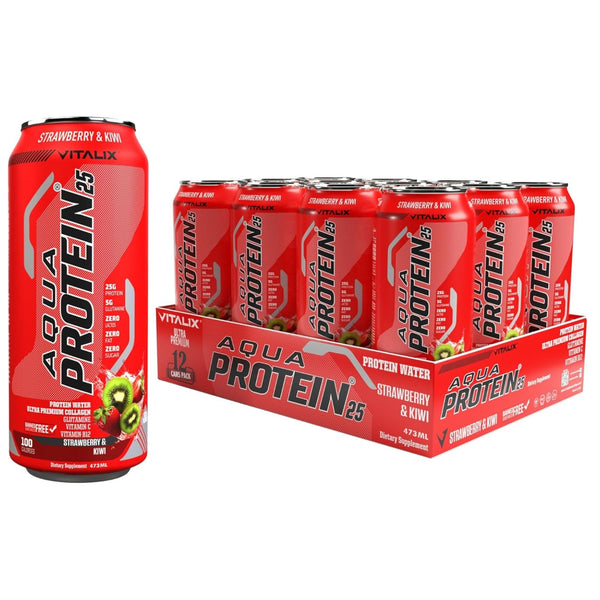 VITALIX Aqua Protein 25 Protein Water - Strawberry & Kiwi