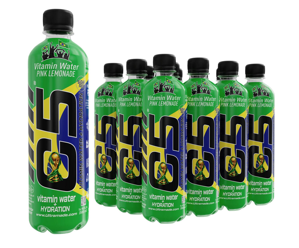 C5 Vitamin Water + Hydration Pink Lemonade – World Cup Brazil Edition
