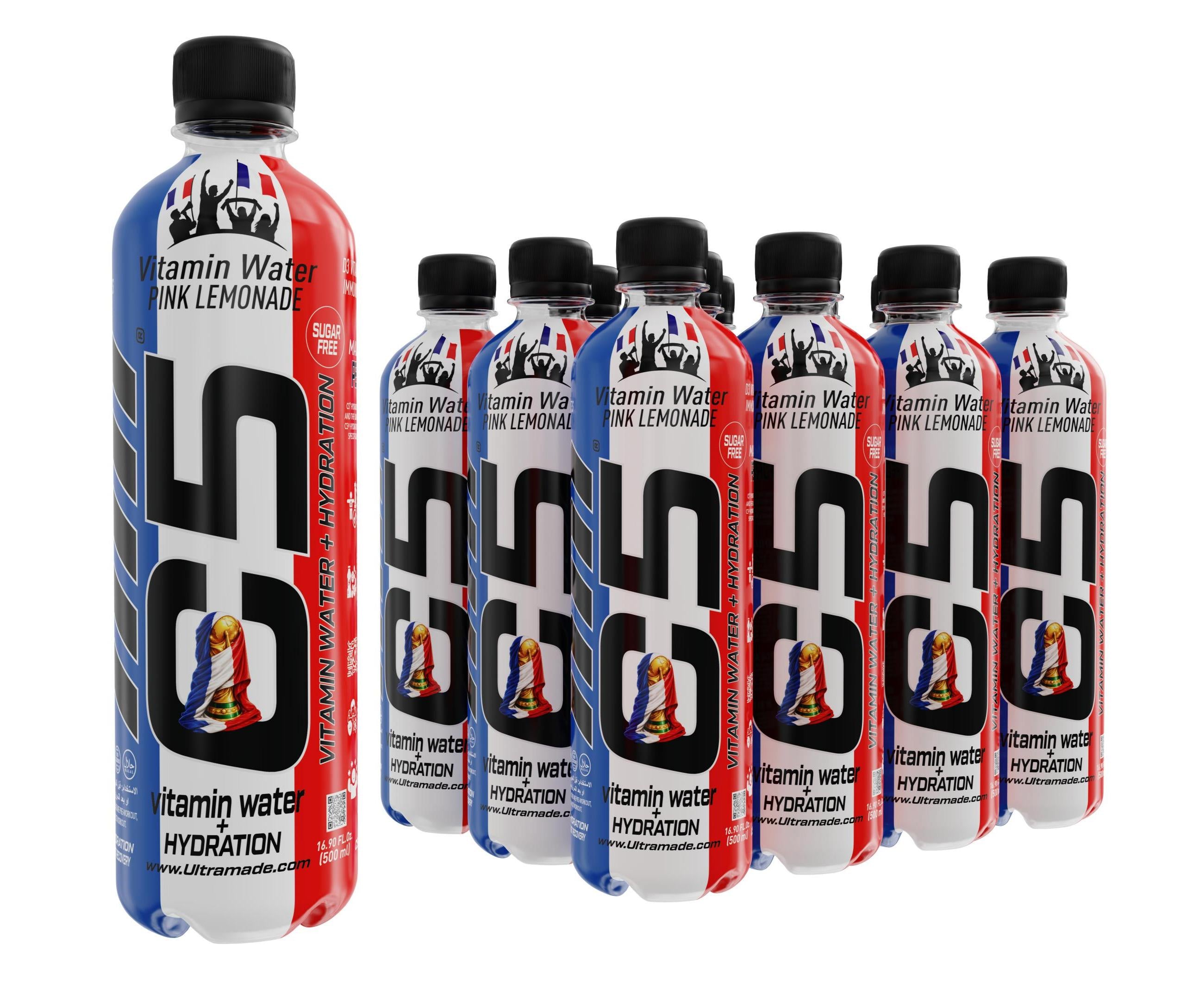 C5 Vitamin Water + Hydration Pink Lemonade – World Cup France Edition