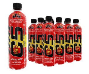 C5 Vitamin Water + Hydration Pink Lemonade – World Cup Spain Edition (Pack of 12)