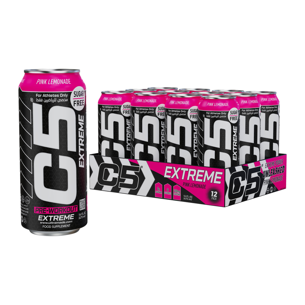 C5 Drink Extreme Pink Lemonade Pre Workout - Ultramade