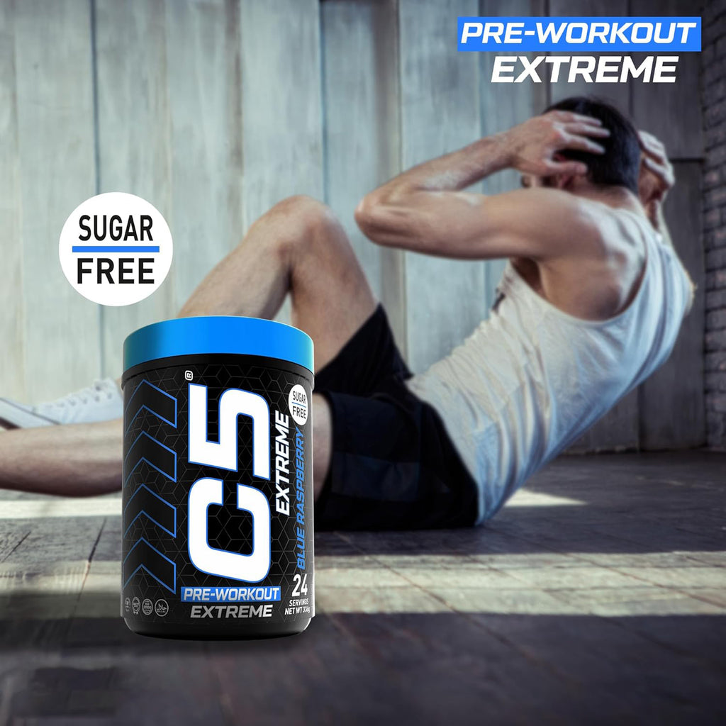 C5 Extreme Pre Workout Powder Blue Raspberry - Ultramade