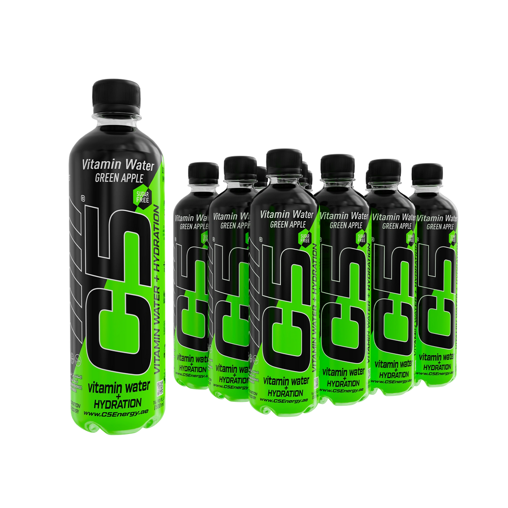 C5 Hydration Green Apple Electrolytes Vitamin Water- Zero Sugar - Ultramade
