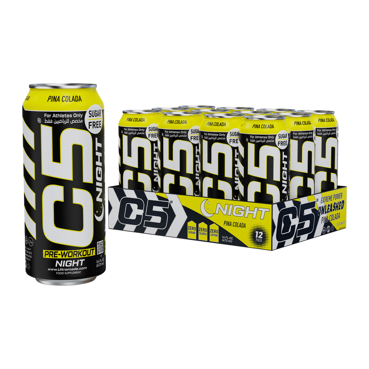 C5 Drink Night Pina Colada, Pre Workout - Ultramade