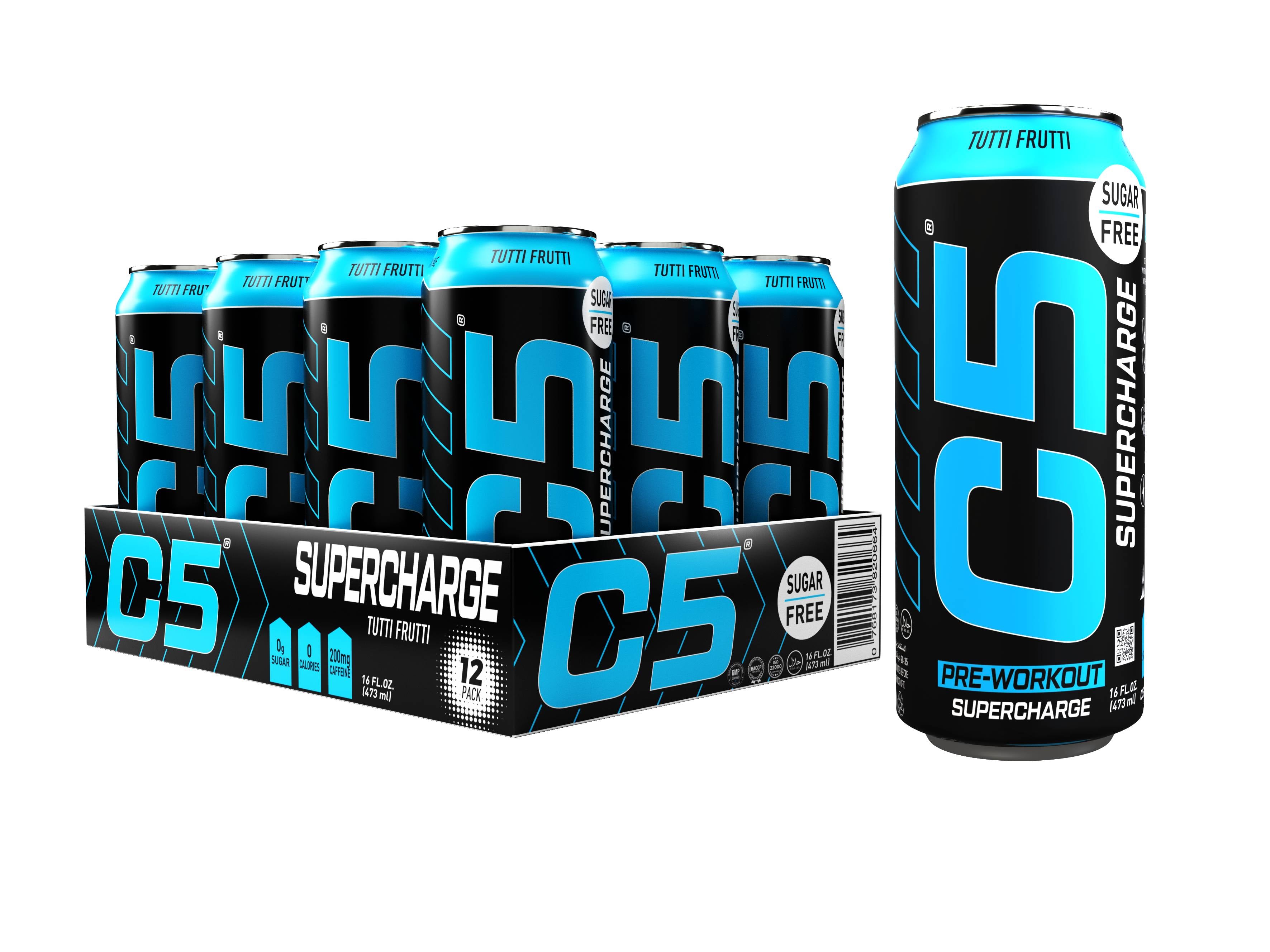 C5 Drink Supercharge Tutti Fruity Pre Workout
