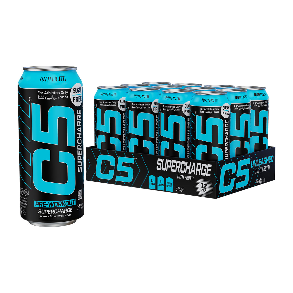C5 Drink Supercharge Tutti Fruity Pre Workout - Ultramade
