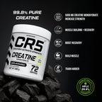 CR5 Creatine Monohydrate Powder 360g (72 Servings) – Unflavoured, Micronized, 99.8% HPLC-Tested Purity – - Ultramade