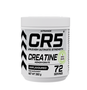 CR5 Creatine Monohydrate Powder 360g (72 Servings) – Unflavoured, Micronized, 99.8% HPLC-Tested Purity –