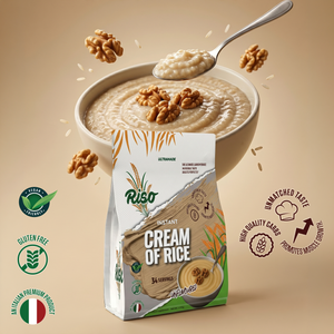 RISO Unflavoured Instant Cream of Rice, High Quality Carbohydrate Powder, Easy Digesting Muscle Growth Support, 1.02kg, 34 Servings