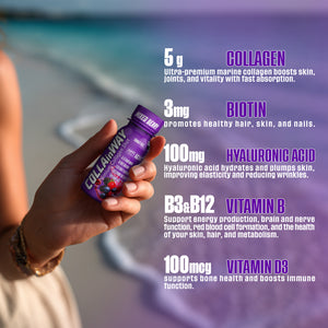 COLLAinWAY Premium Collagen Shot - Mixed Berry – 5000mg