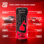 C5 Turbo Pre-Workout Drink – Sour Cherry – 355 ml | 200 mg Caffeine - Ultramade