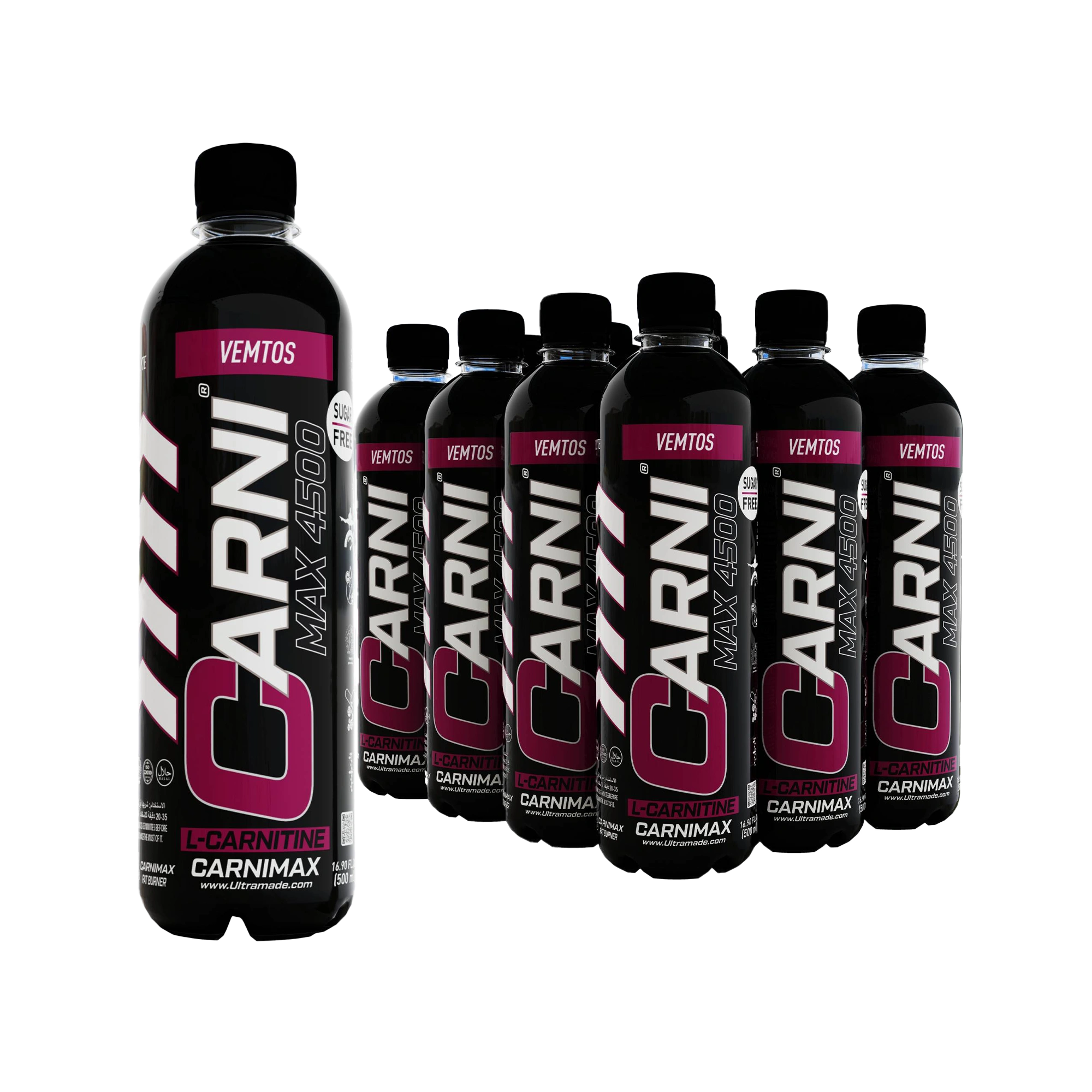 Carnimax L-Carnitine – Vemtos – 0g Sugar, 4500mg L-Carnitine - Ultramade