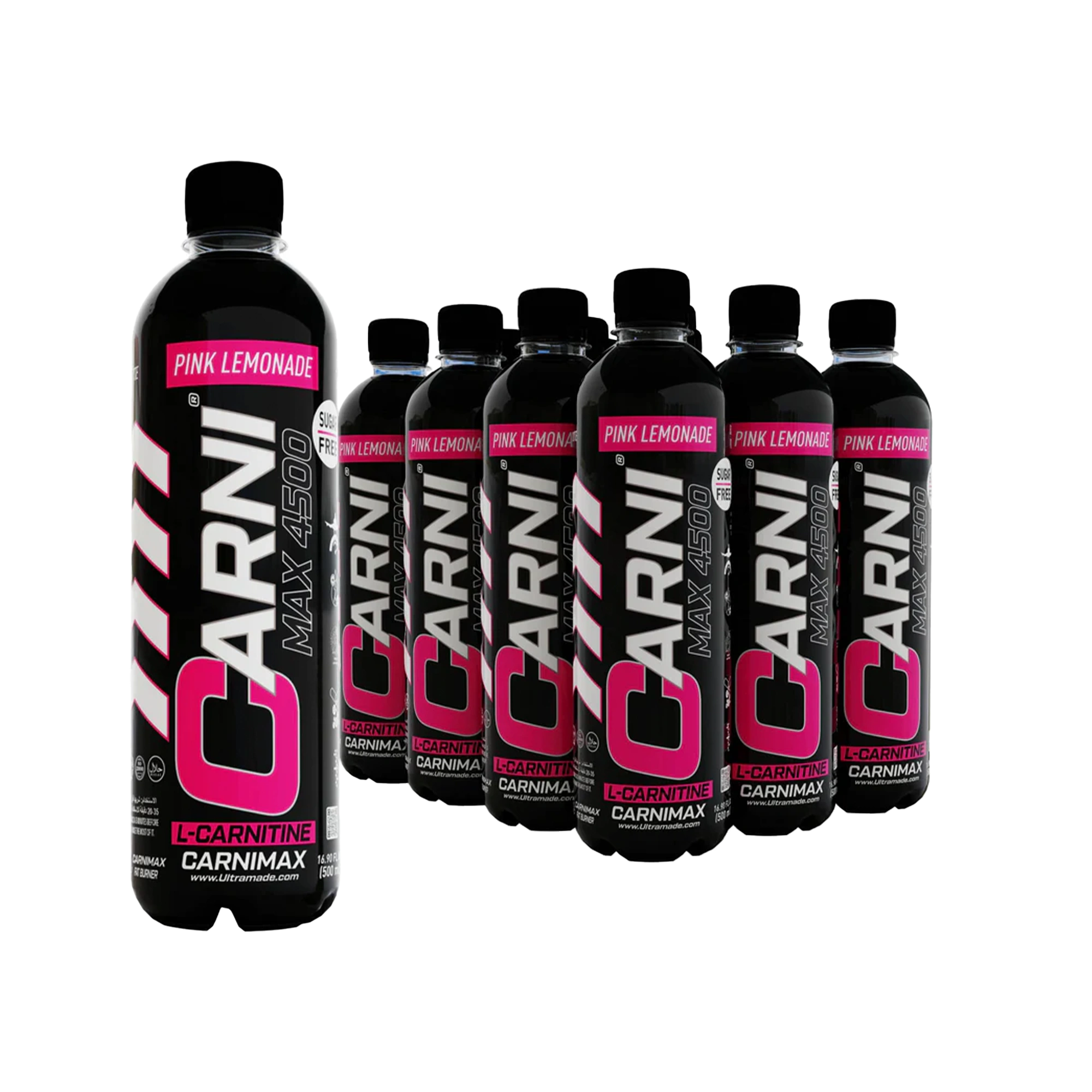 Carnimax  L-Carnitine – Pink Lemonade– 0g Sugar, 4500mg L-Carnitine - Ultramade
