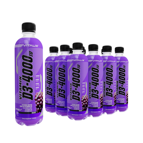 Vitamin D3-4000 Vitamin Water, Zero Sugar - Grape