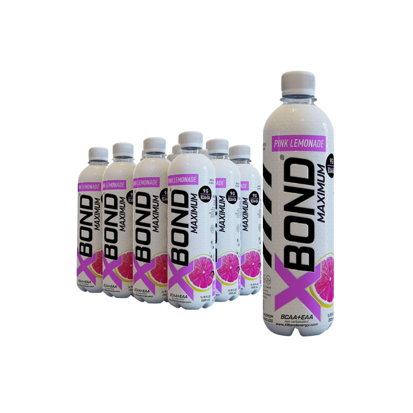 XBOND مشروب غير غازي BCAA+EAA ليمونادة وردية