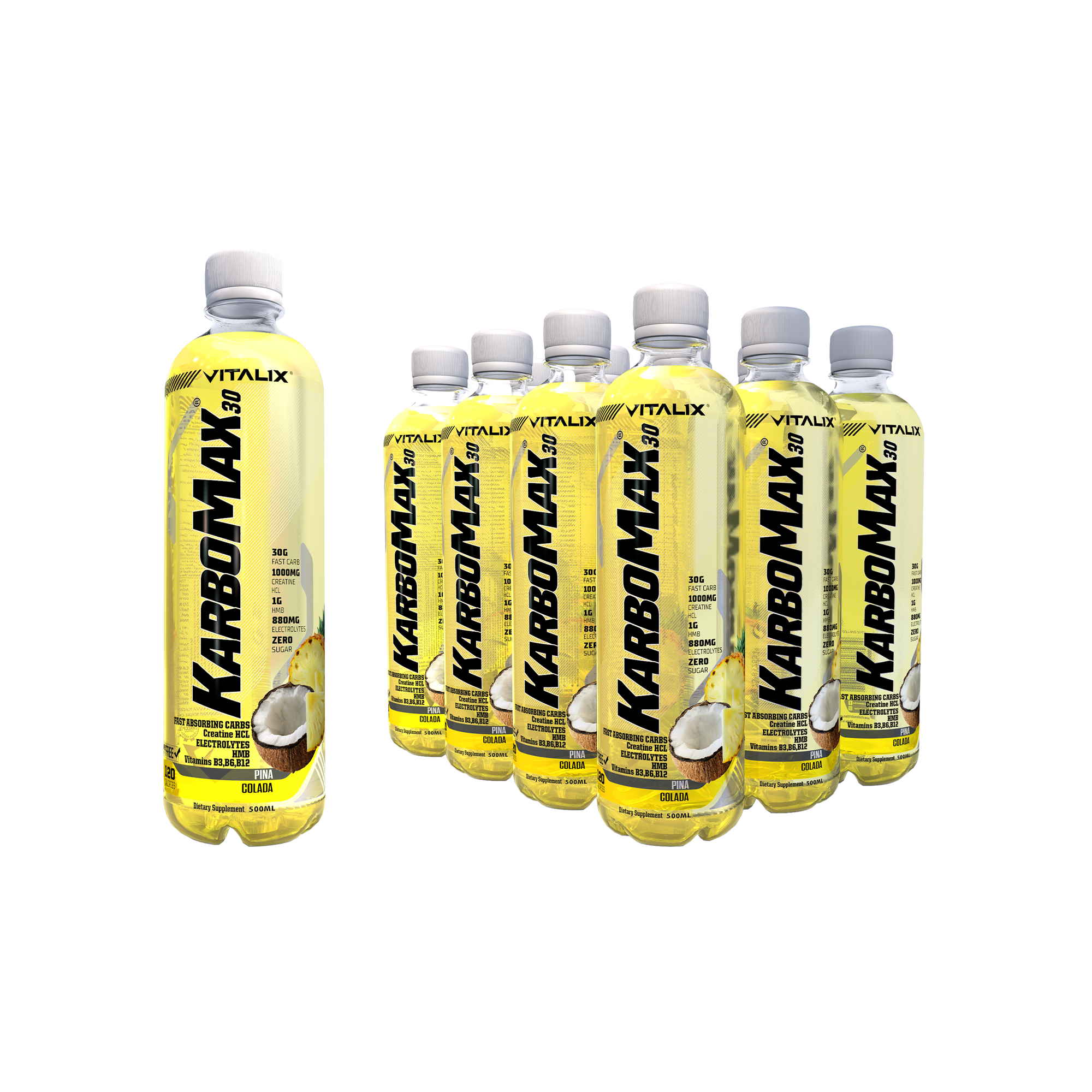 KarboMax 30 - Pina Colada| Weight Gain Drink | Fast Carb with 30g Carbs - Ultramade