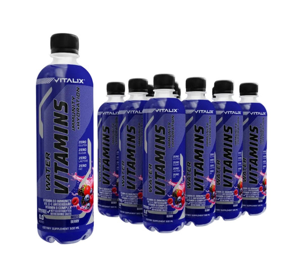 Vitalix Water Vitamins Immunity + Hydration Drink Mixed Berry 500ml – Sugar Free Electrolyte Vitamin Water