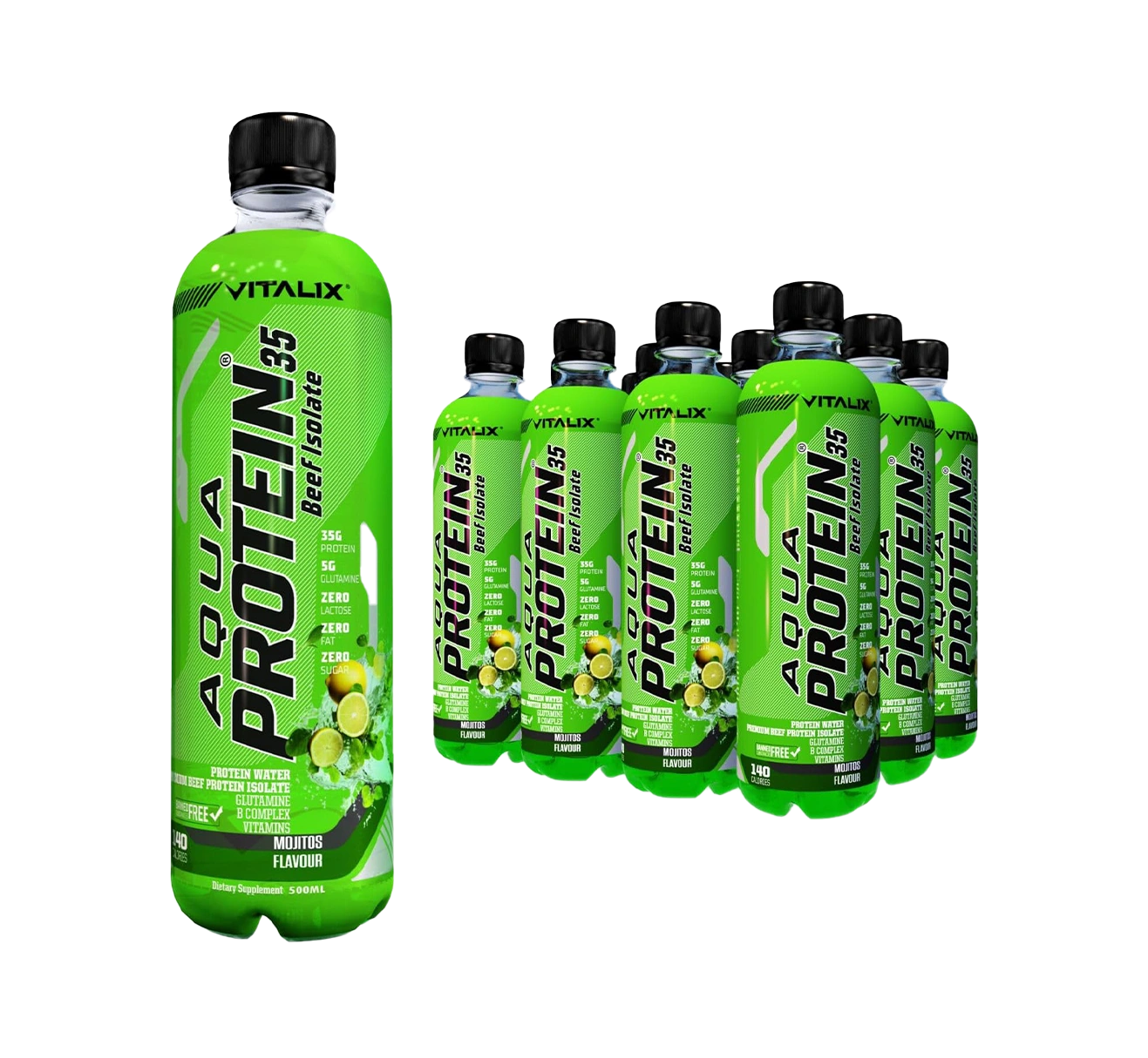 Aqua Protein 35  Premium Beef Protein Isolate - Mojito