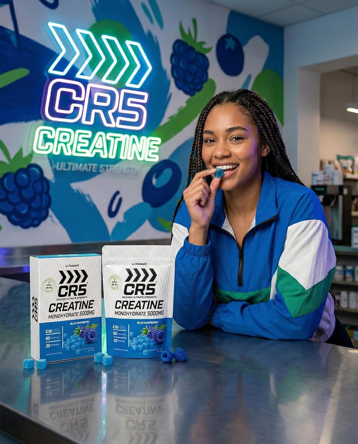 creatine gummies blue raspberry
