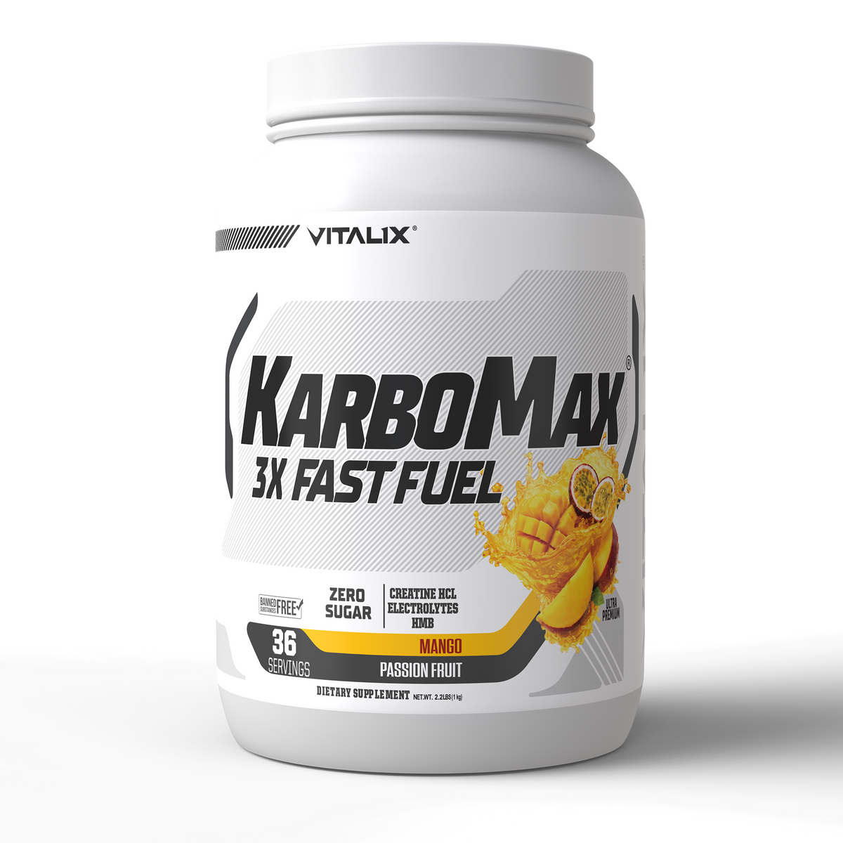 VITALIX KARBOMAX 3X FAST FUEL Mango Passion Fruit 1 kg - main product image